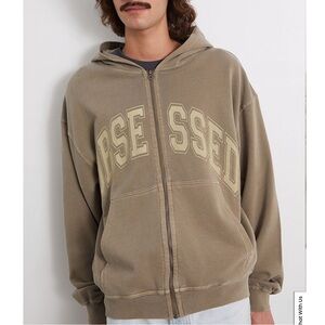 < Pacsun “Obsessed” Full Zip Hoodie Size Small >